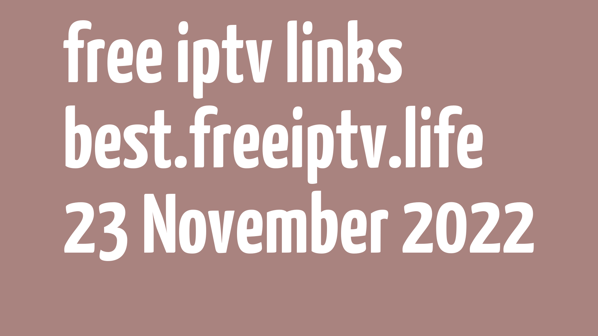 free iptv links 221122